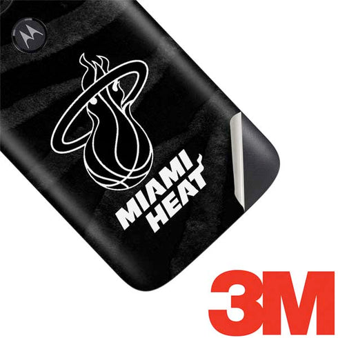 NBA Miami Heat Black Animal Print Moto E5 Play Skin
